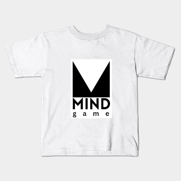 Mind game text design Kids T-Shirt by shankar designs